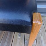 4 chairs baumann imitation black leather