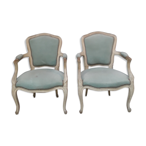 Paire de fauteuils style