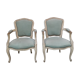 Paire de fauteuils style Louis XV
