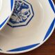 Set of 6 flat plates KG Lunéville Fructidor model – earthenware frui