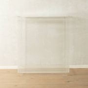 Minimalist chest of drawers from the 1980s, acrylic glass, unique piece