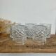 5 vintage whiskey glasses