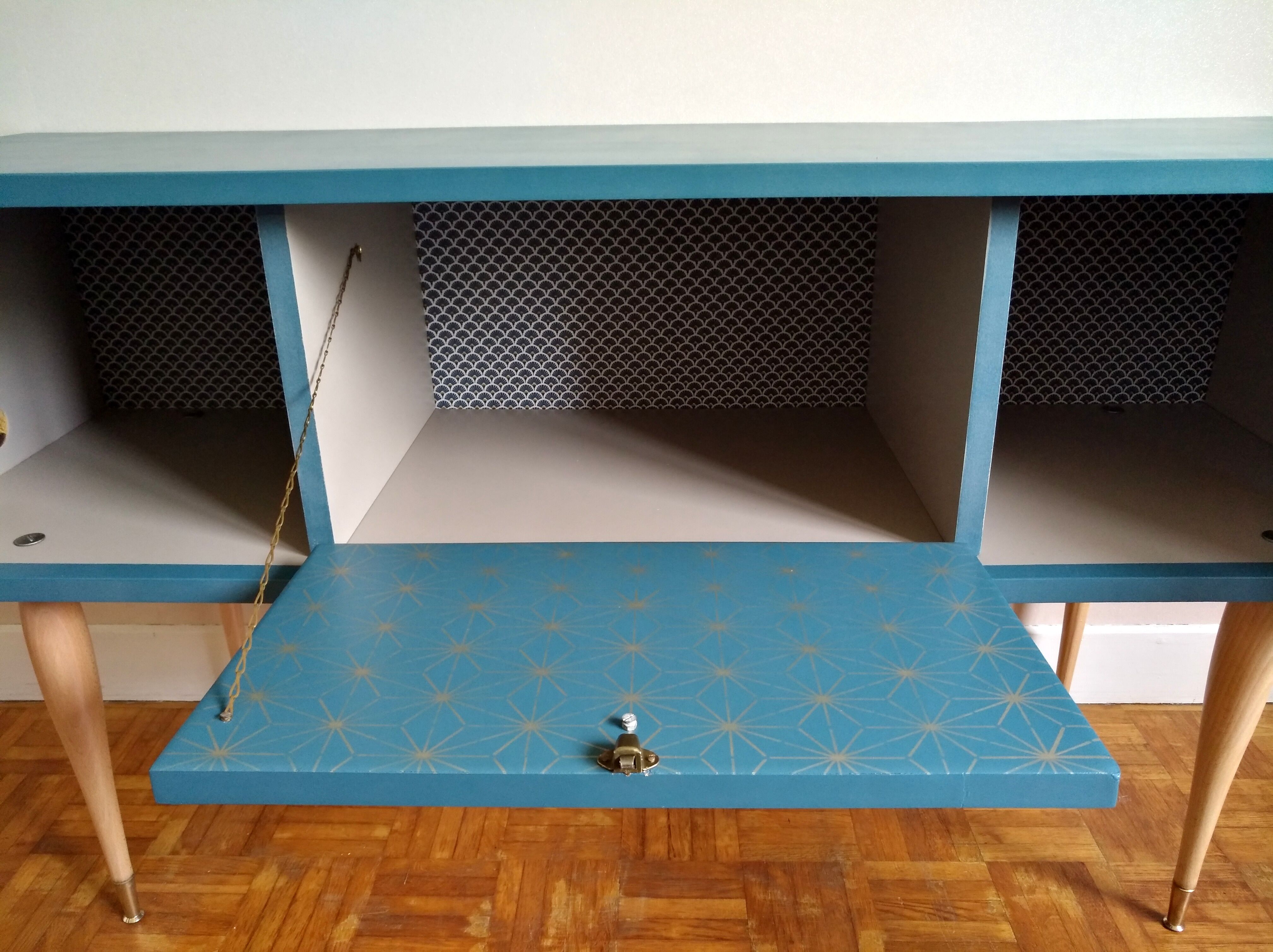 Sideboard 60 years blue duck