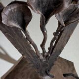 Art Deco lamp by Muller Frères Lunéville, signed glass, 1920.