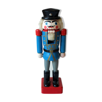 Handmade wooden nutcracker, vintage from the 1970s