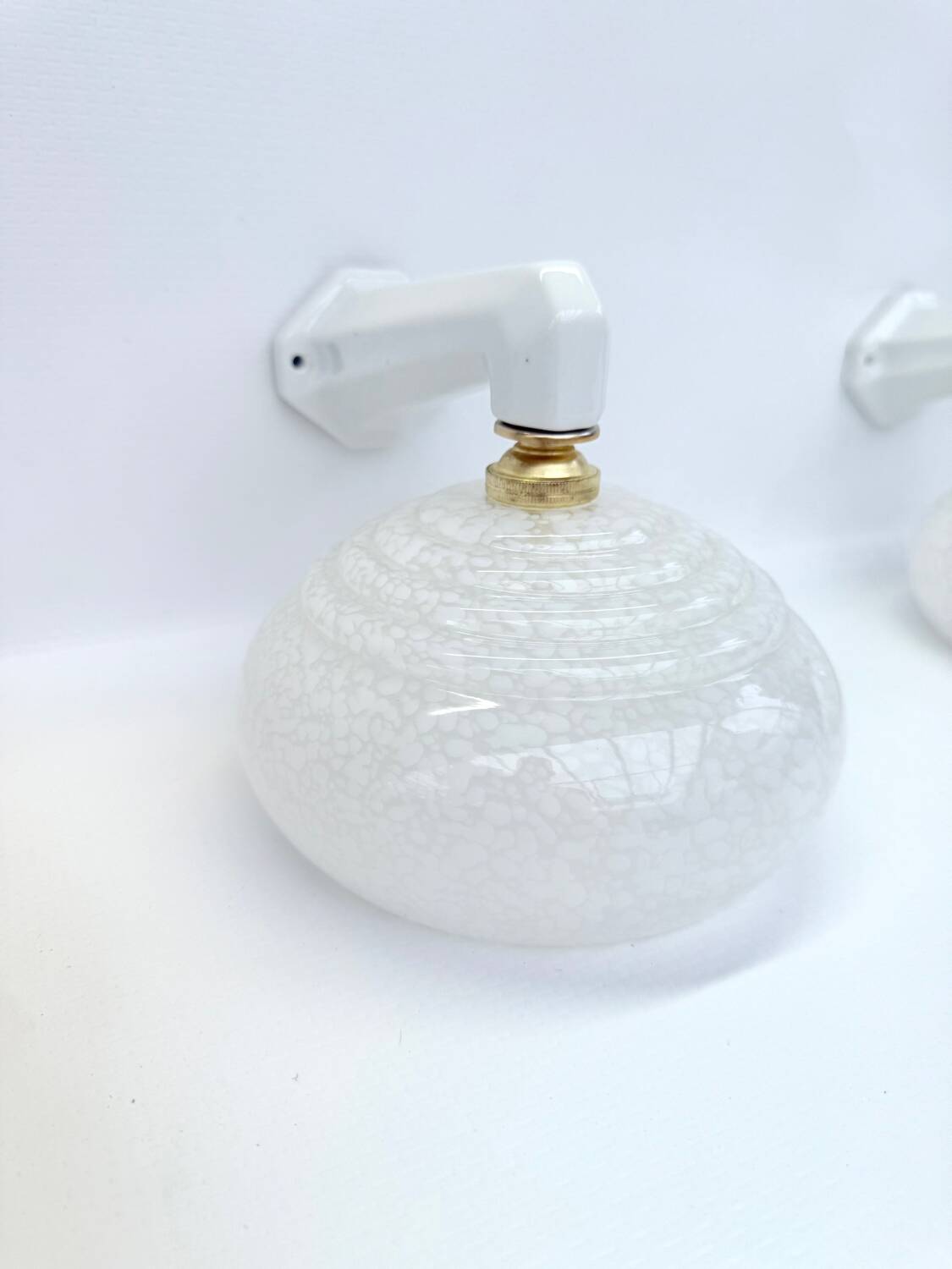 Antique porcelain wall lights