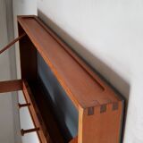 Scandinavian coat rack in solid teak Denmark 1960s