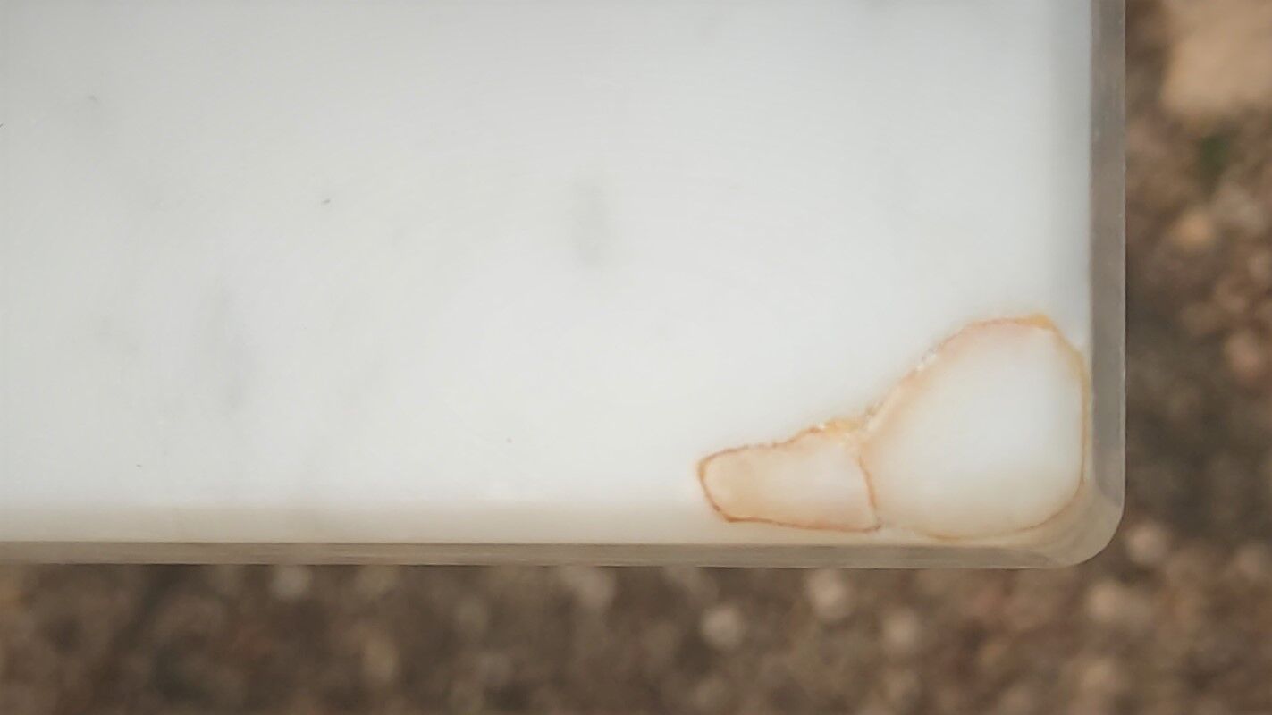 Table en marbre carrare poli