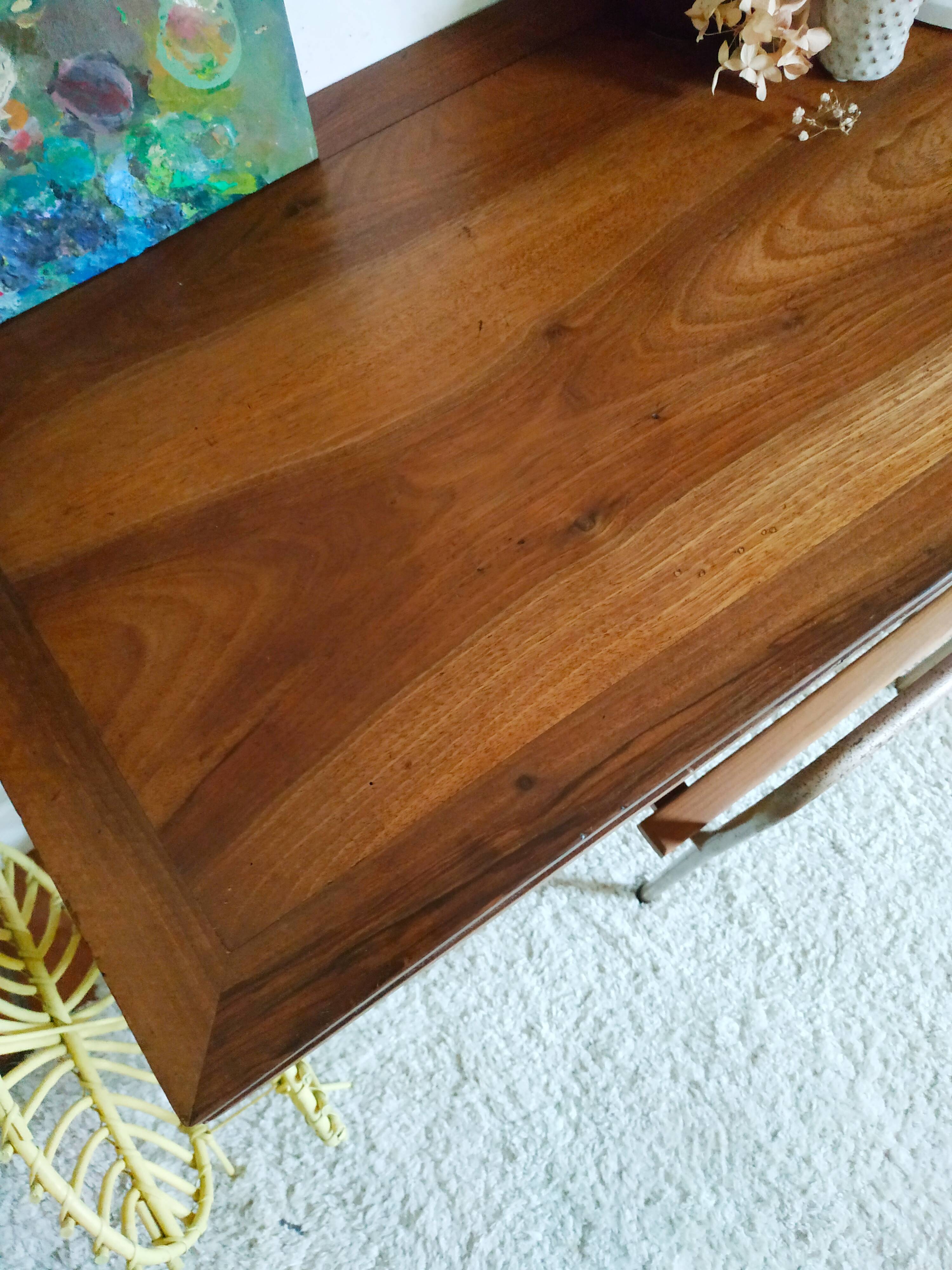 Old wooden play table