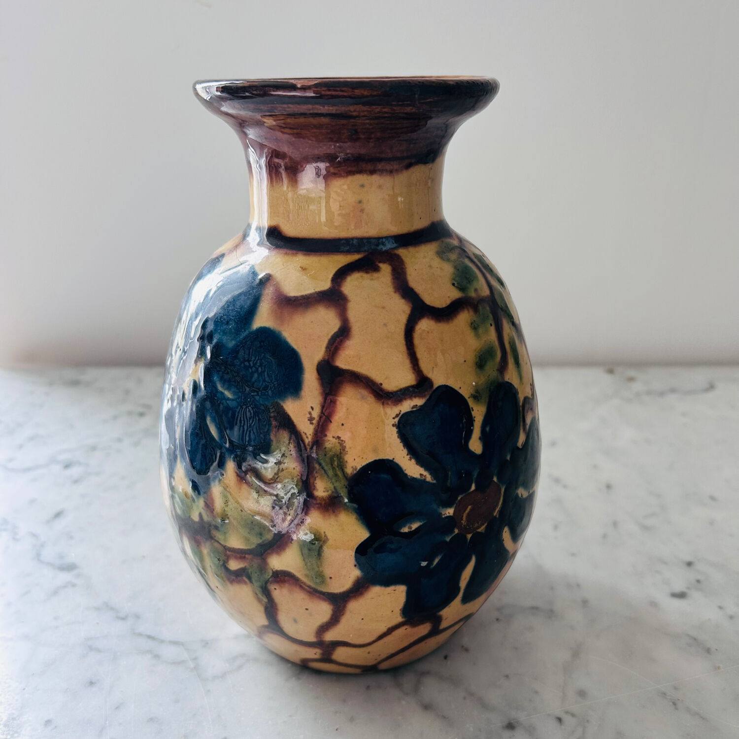 Large decorative vase signed