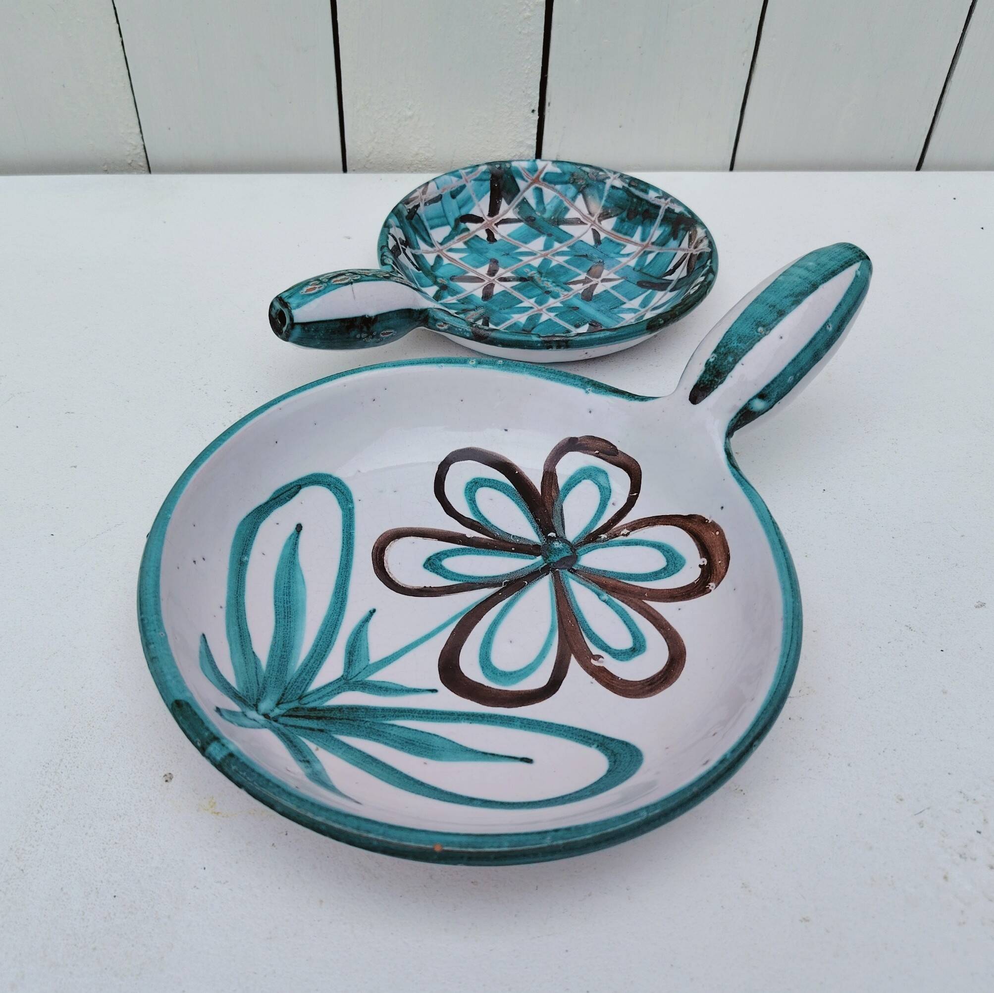 Robert Picault Vallauris Vintage Ceramic Pans