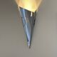 Pair of vintage wall lights, chrome-plated metal, France, 1980