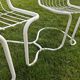 70s tubular garden bench