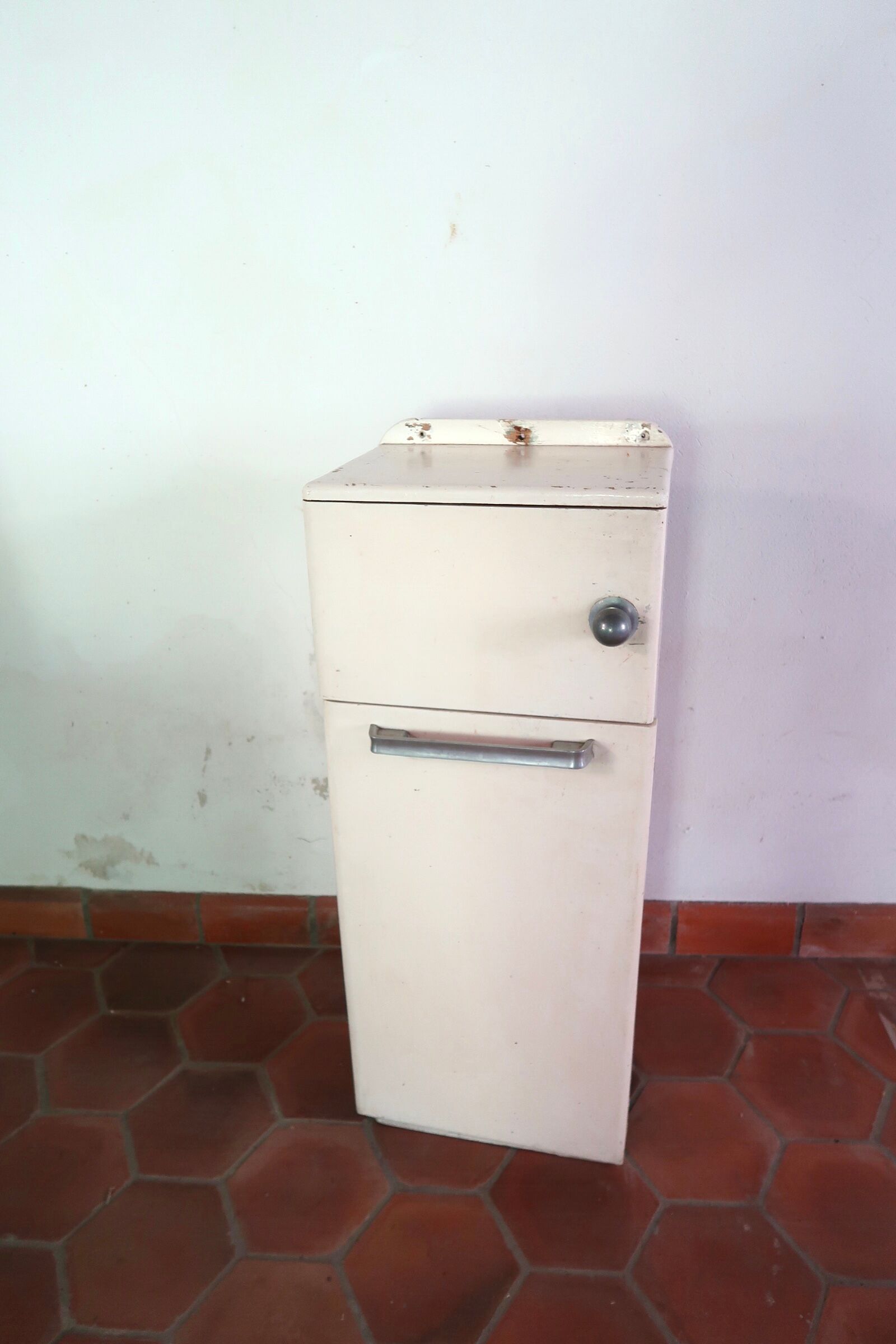 Vintage wooden bread hutch