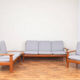 Knoll Mid-Century Living Room Set, 1960s, Set of 4