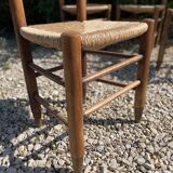 Set of 4 straw chairs