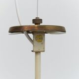 Hanging lamp of Bruno Gatta for Stilnovo in yellow Murano glass, 1950s