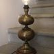 Vintage brass double globe lamp