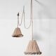 Double Italian draped pendant light, 1960s