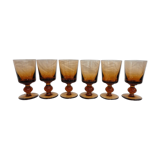 Lot of 6 vintage stemware