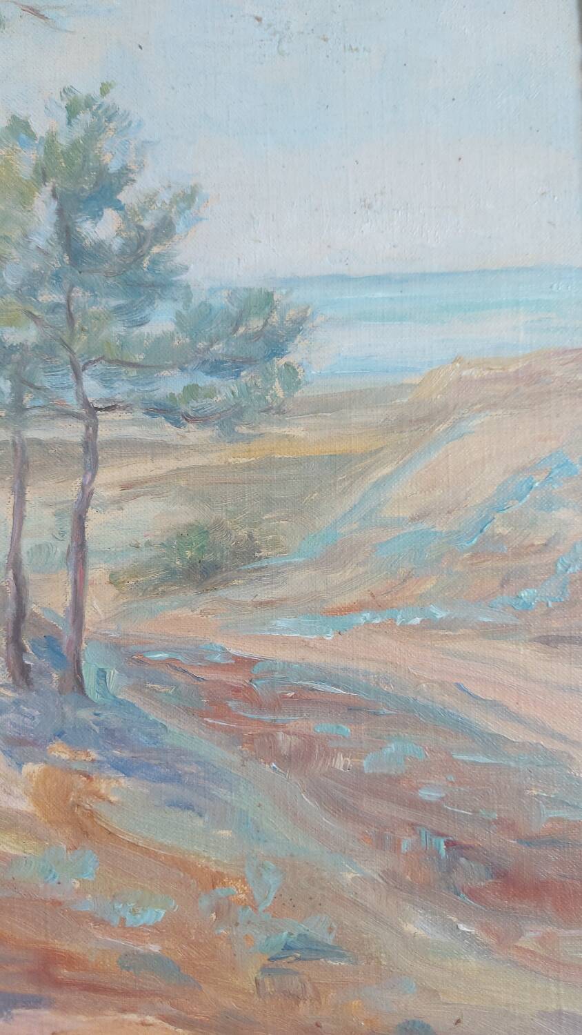 Marine sur toile signée 1911