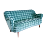 Canapé sofa "Arc" club organique rein années 50-60