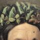 Oil painting on canvas XIX portrait Chevalier d'Eon