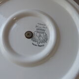 Ancien plateau à fromages décor fait main faïence de salins france décoration cuisine bohème vintage