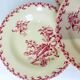 4 vintage hollow plates from gien model thistles 211256