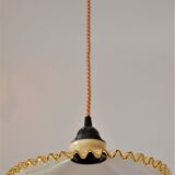 Straw yellow opaline hanging