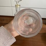 Pair of decanters by Erik Hoglund for Neiman Marcus, "People" series, Kosta Boda