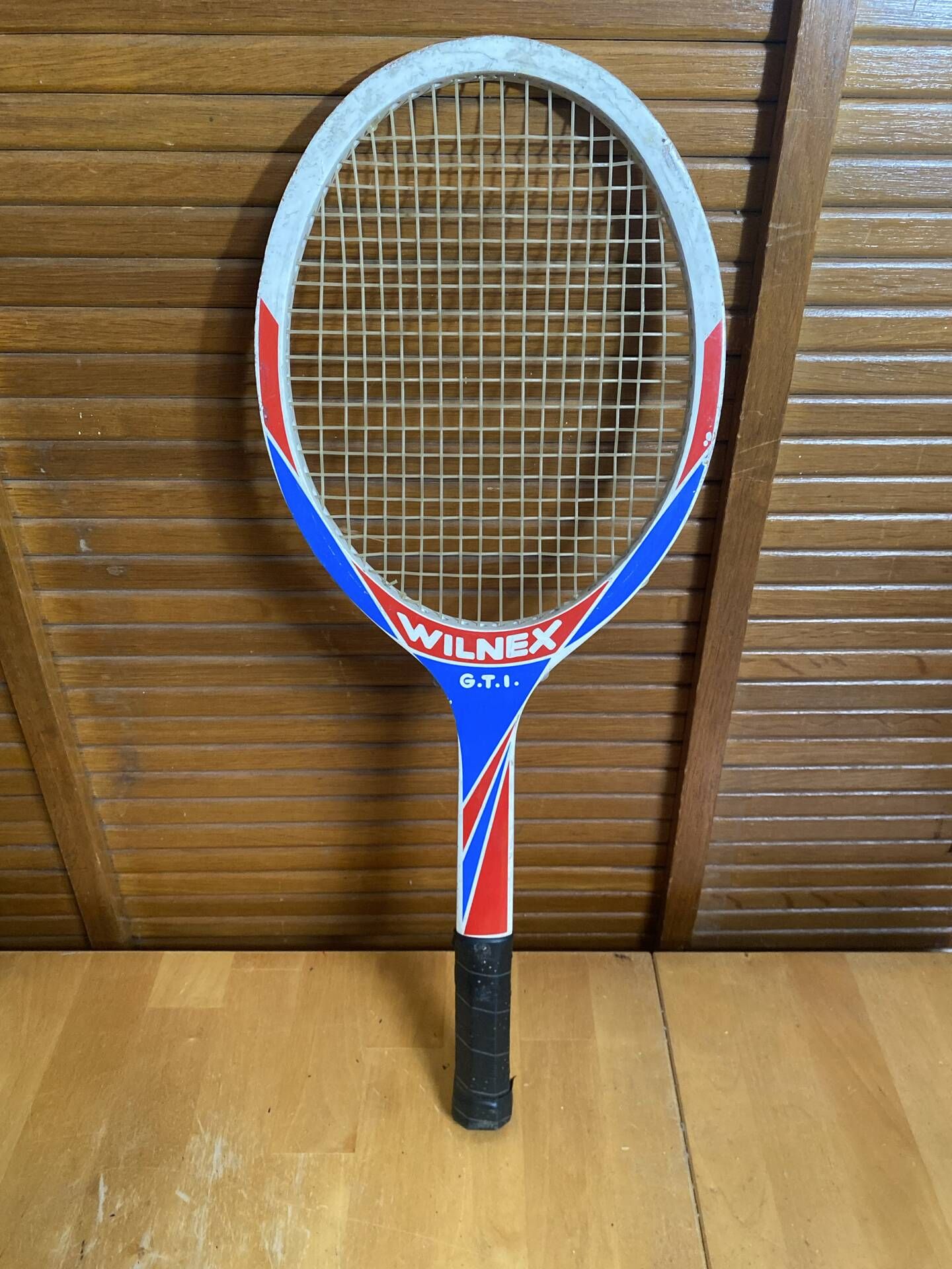 Vintage wilnex gti tennis racket wooden sports