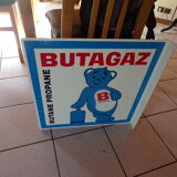 Advertising plate butagaz