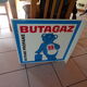 Plaque publicitaire butagaz