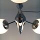 Art Deco Metal and Glass Chandelier