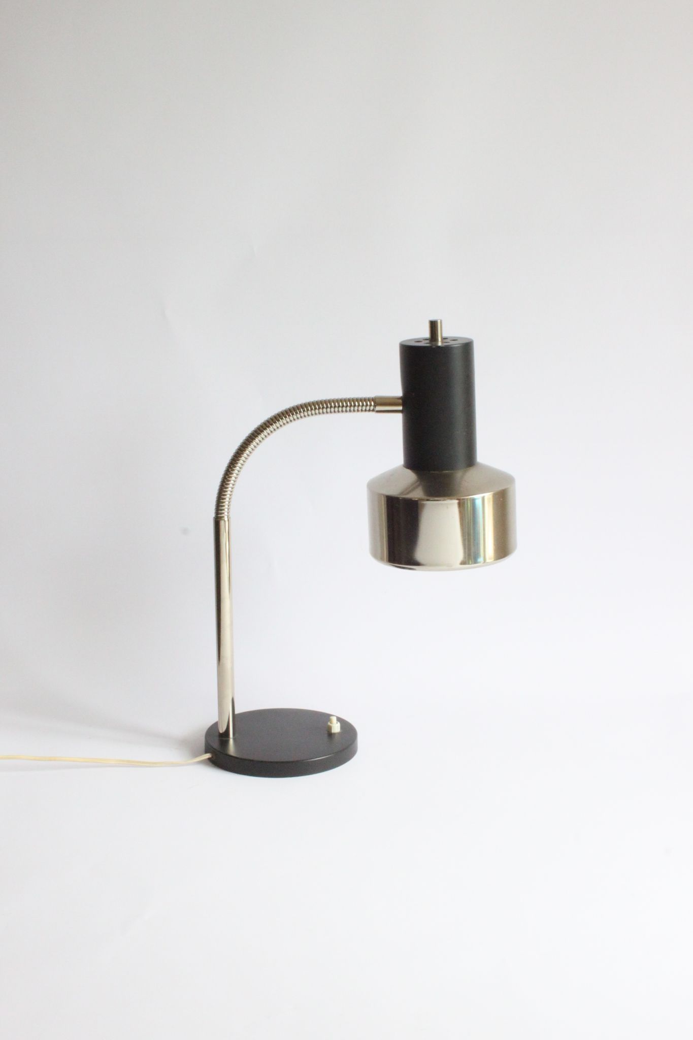Gooseneck Copper Desk Lamp by Massive Belgium 1960s