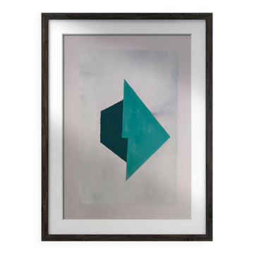 Minimalist geometric painting