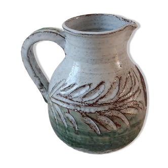 Pitcher / vase ceramic artisanal pottery 60s-70s