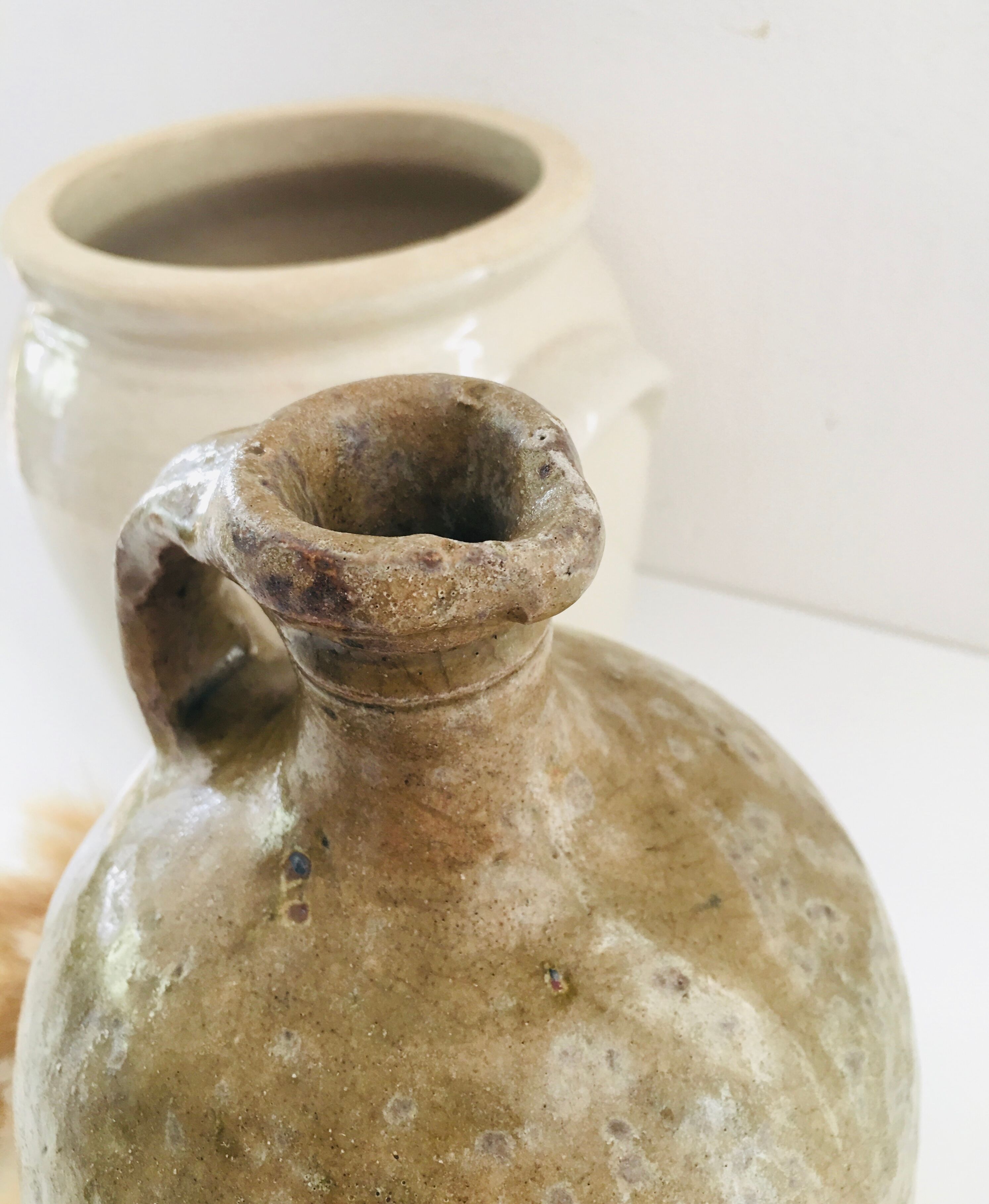 Vintage stoneware pitcher