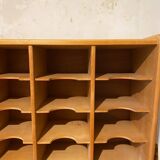 Vintage Scandinavian 48-compartment locker cabinet