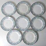Terre de fer 8 Art Deco flat plates NORMAND model