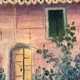 Oil on canvas the house