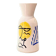 Azrur yellow and blue artisanal vase