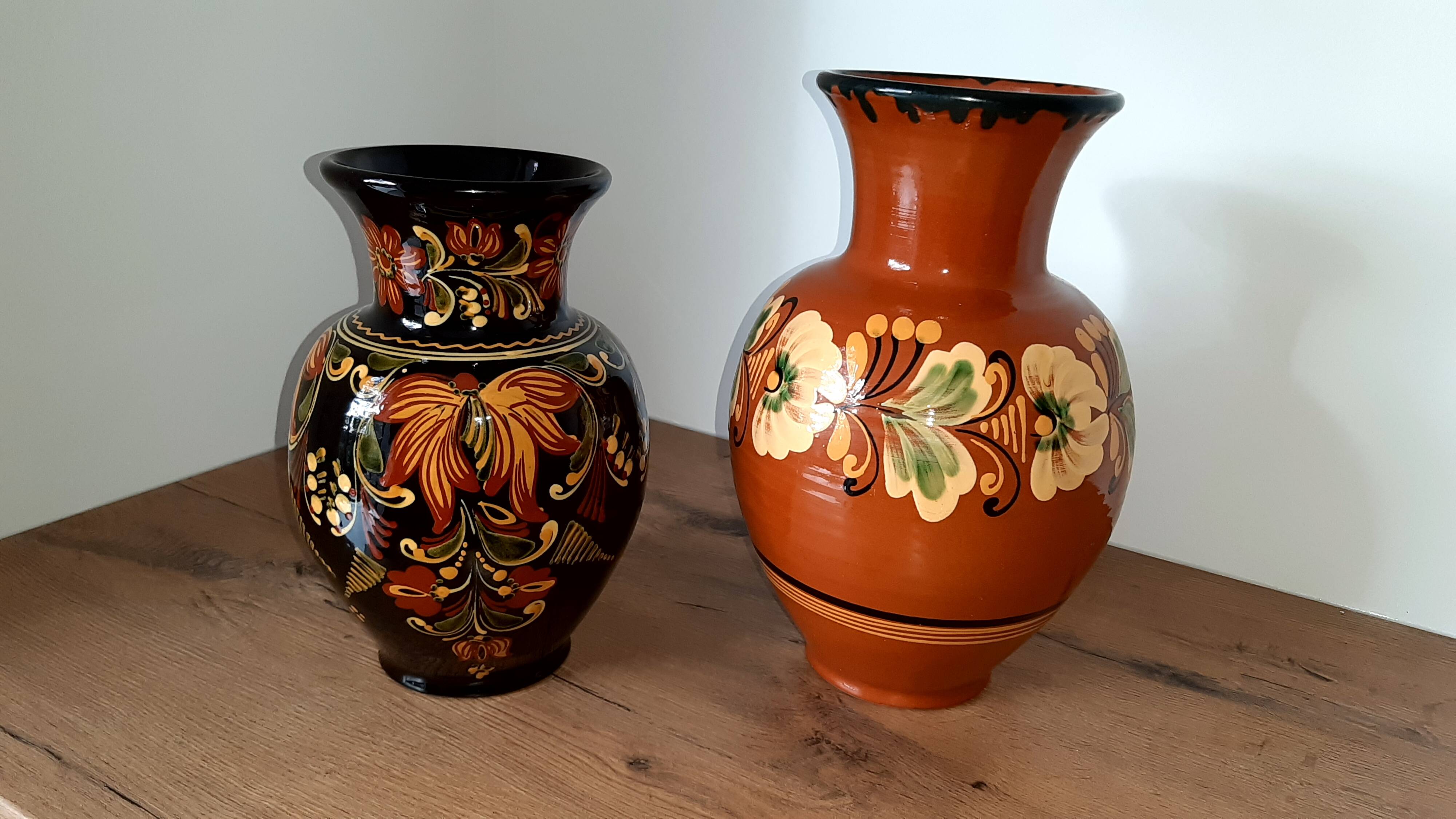 Vintage HVM Hungarian Black Vase