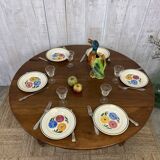 Country-style drop-leaf table