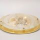 Large Murano brass wall lamp by Hillebrand, Germany, 1970s.