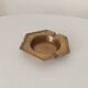 Antique ashtray in solid gilded brass