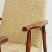 Pair de fauteuils vintage vert nébuleuse années 1970