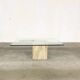 Italian travertine coffee table from Artedi, 1970s
