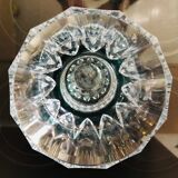 Carved crystal vase